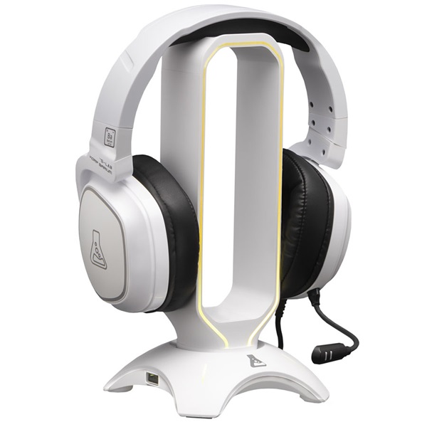 the g lab fejhallgató állvány k stand radon w (fehér, 2xusb3.0, műanyag)