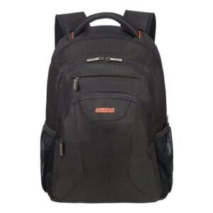 american tourister 88530 1070, laptop hátizsák 17.3" (fekete/narancssárga) at work
