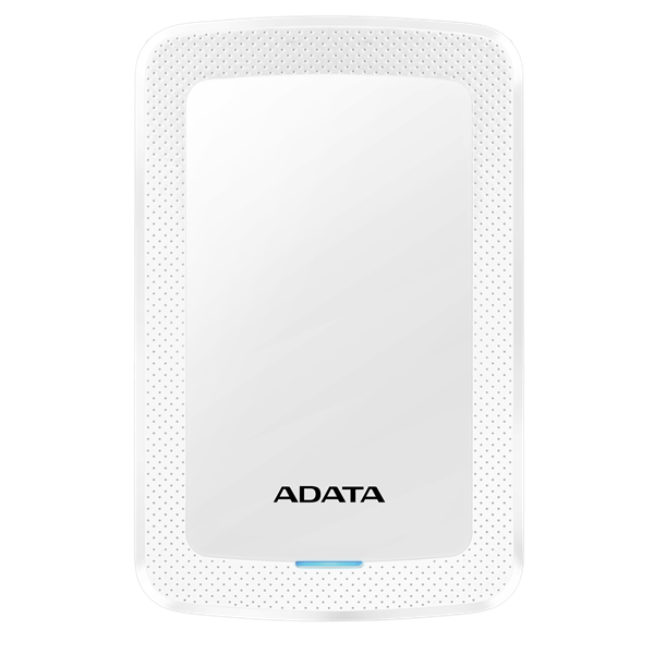 adata külső hdd 2.5" 1tb hv300 (usb3.1, led, slim, fehér)