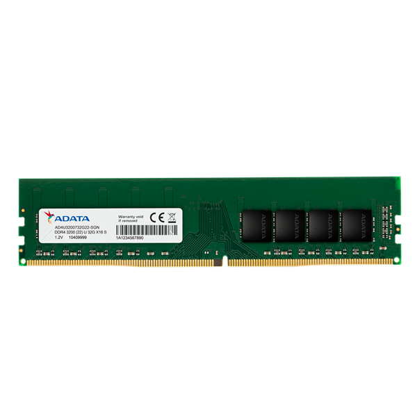 adata memória desktop 32gb ddr4 (32gb, 3200mhz, cl22, 1.2v, single)