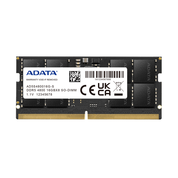 adata memória notebook 8gb ddr5 (8gb, 4800mhz, cl40, 1.1v)