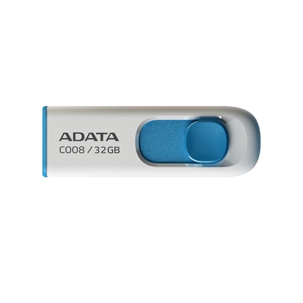 adata pendrive 32gb c008 (usb2.0, fehér kék)