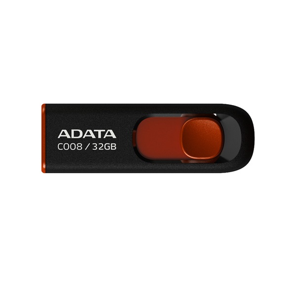 adata pendrive 32gb c008 (usb2.0, fekete piros)