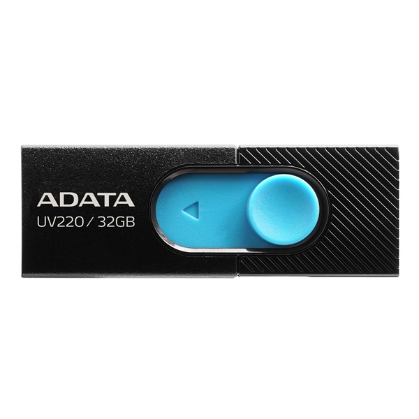 adata pendrive 32gb uv220 (usb2.0, fekete kék)