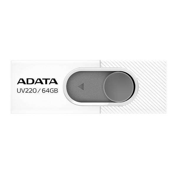 adata pendrive 64gb uv220 (usb2.0, fehér szürke)