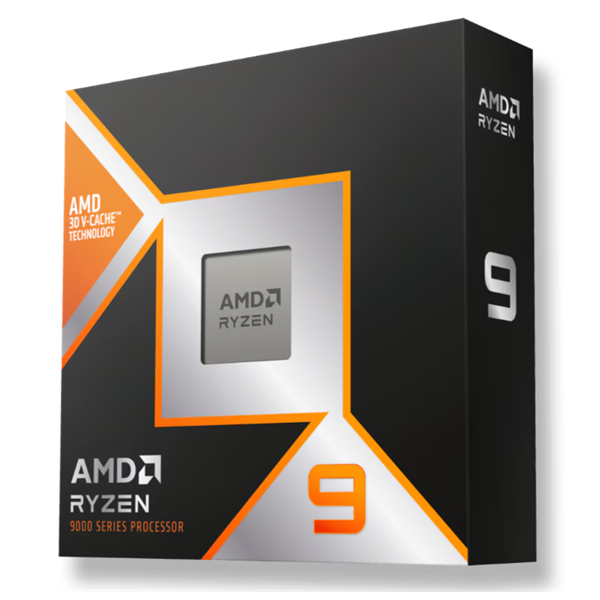 amd processzor ryzen 9 9900x3d (4.4ghz up to 5.5 ghz 128mbl3 cache 120w am5) box no cooler