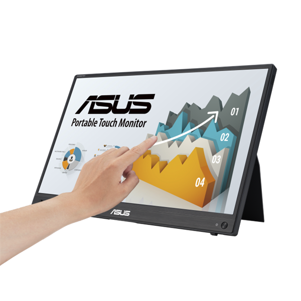 asus mb16aht zenscreen hordozható monitor 15.6" ips 1920x1080, usb type c, mini hdmi, touch