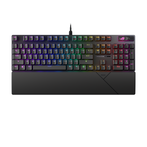 asus vezetékes billentyűzet rog strix scope ii usb, fekete, mechanikus