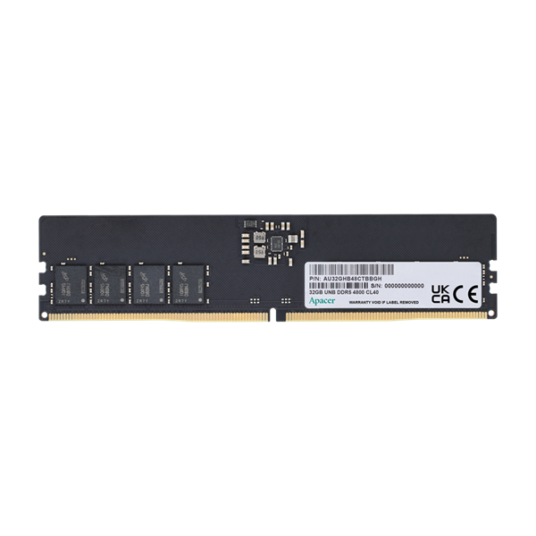 apacer memória desktop 16gb ddr5 (4800mhz, cl40, 1.1v)