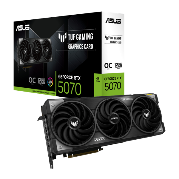 asus videokártya nvidia tuf rtx5070 o12g gaming (12288mb, gddr7, 192bit, 2xhdmi, 3xdp)