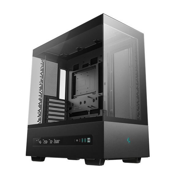 deepcool számítógépház ch690 digital (fekete, atx, 1xusb c, 2xusb3.0)