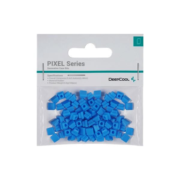 deepcool számítógépház kiegészítő pixel bu (100db, kék, szilikon)