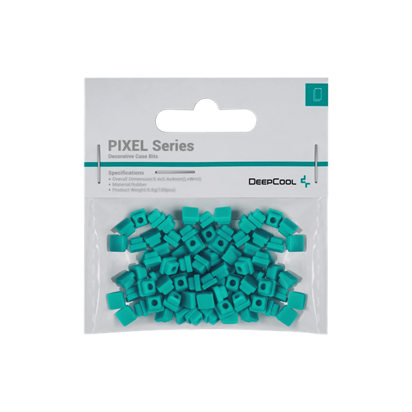 deepcool számítógépház kiegészítő pixel gb (100db, zöld, szilikon)