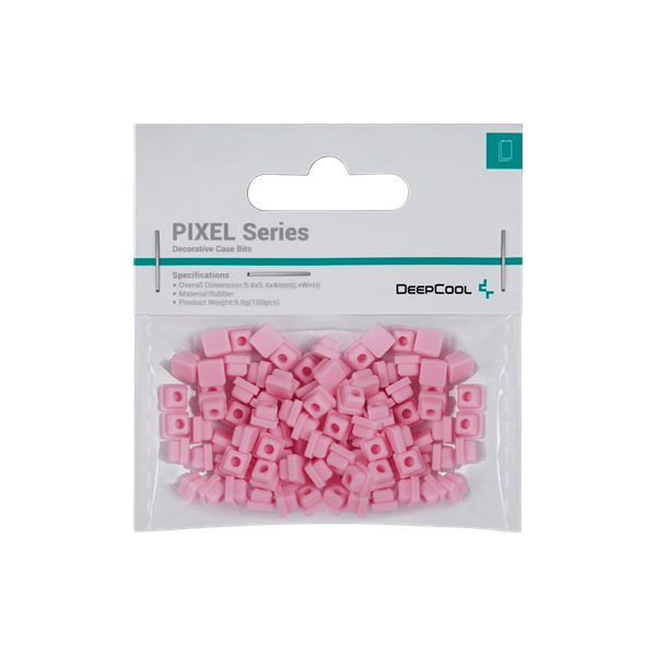deepcool számítógépház kiegészítő pixel pk (100db, pink, szilikon)