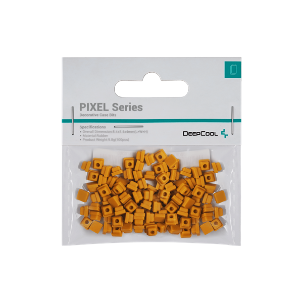 deepcool számítógépház kiegészítő pixel po (100db, narancs, szilikon)
