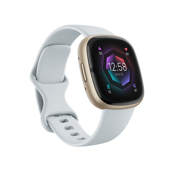 fitbit sense 2 okosóra (blue mist / soft gold aluminium)