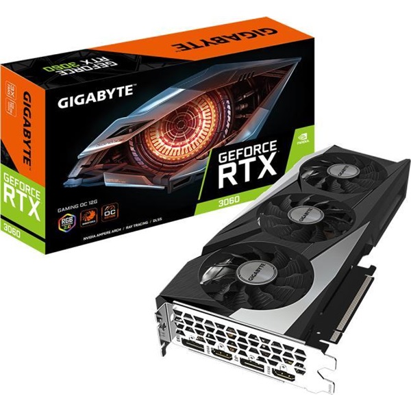 gigabyte videókártya nvidia rtx 3060 gaming oc 12gb (12288mb, gddr6, 192bit, 1837/15000mhz, 2xhdmi, 2xdp)