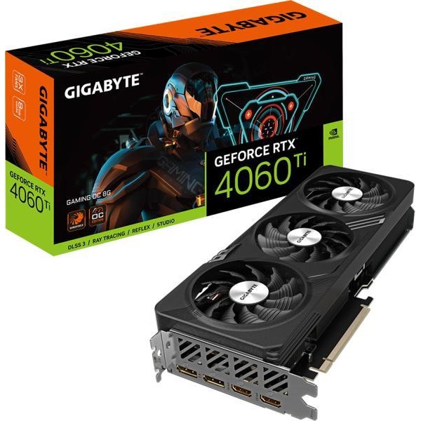 gigabyte videókártya nvidia rtx 4060 ti (8192mb, gddr6, 128bit, 2580/18000mhz, 2xhdmi, 2xdp)