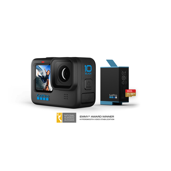 gopro hero 10 black 101 cn (gp2 processor, 5.3k60 + 4k120 felbontás, hypersmooth 4.0, vízálló)
