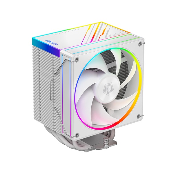 id cooling cpu cooler frozn a610 argb white (29.9db; max. 132,54 m3/h; 4pin, 4 db heatpipe, 12cm, a rgb, pwm)