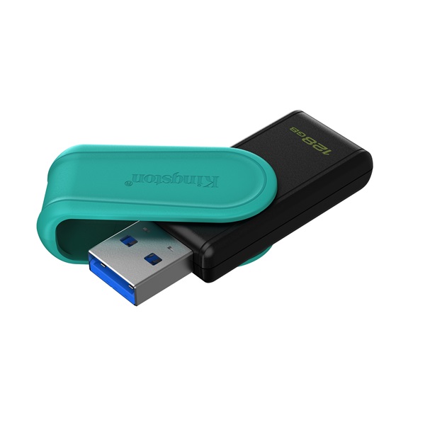kingston pendrive 128gb, dt exodia s usb 3.2 gen 1 (fekete türkiz)