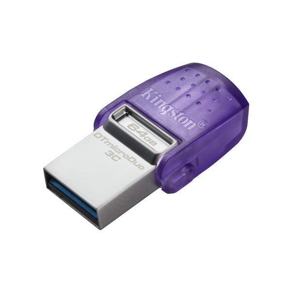 kingston pendrive 64gb, dt microduo 3c 200mb/s dual usb a + usb c