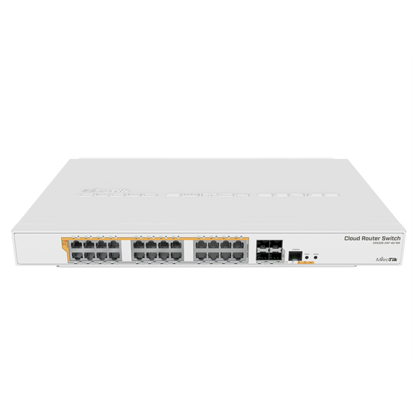 mikrotik cloud router switch crs328 24p 4s+rm (rack, 4xsfp, 24xrj 45)