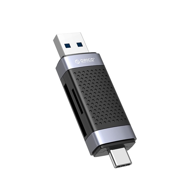 orico kártyaolvasó cd2d ac2 bk (bemenet: usb c/usb a, kimenet: sd/tf)