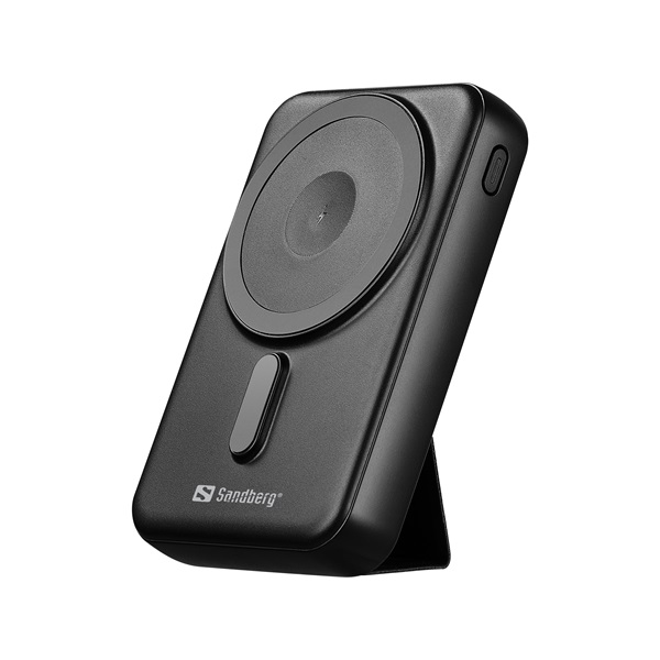 sandberg akkubank mag wireless powerbank 10000 (qi támogatás, magsafe, usb c+usb a)