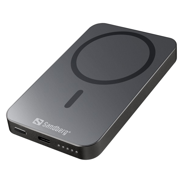sandberg akkubank mag wireless powerbank 5000 alu