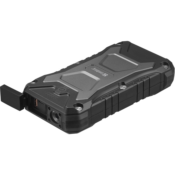 sandberg akkubank survivor powerbank 20000 pd30w (ip66, qi, qc, led lámpa, bemenet: usb c, kimenet: usb c+usb a)