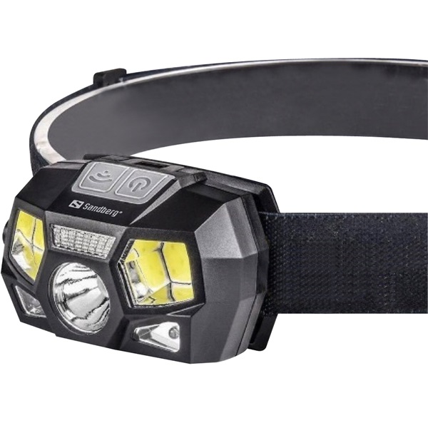 sandberg fejlámpa headlamp 5in1 recharge sensor