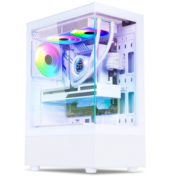 spirit of gamer számítógépház spectra arctic (fehér, ablakos, 3x12cm ventilátor, alsó táp, atx, 1xusb3.0, 2xusb2.0)