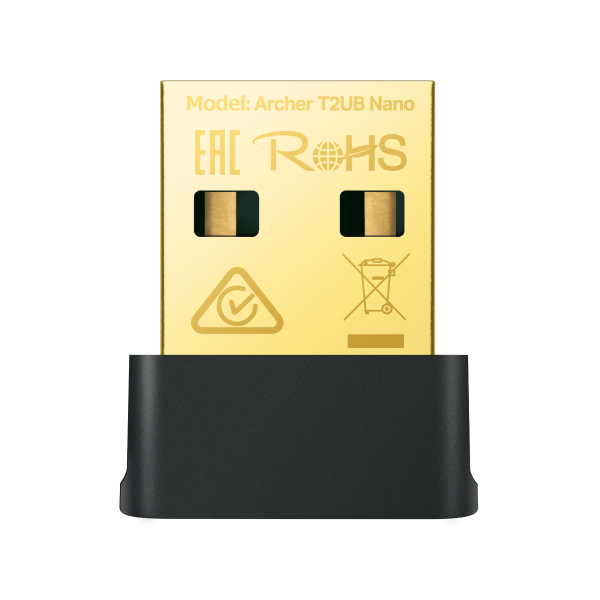 tp link hálózati adapter wifi ac600 archer t2ub nano (usb; 200mbps 2,4ghz + 433mbps 5ghz; bluetooth 4.2)
