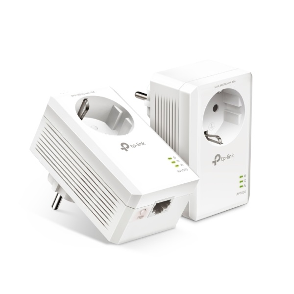 tp link powerline adapter kit tl pa7017p kit (230v aljzat; 1gbps; av22 szabvány; 128 bit aes, qos,max 300m)