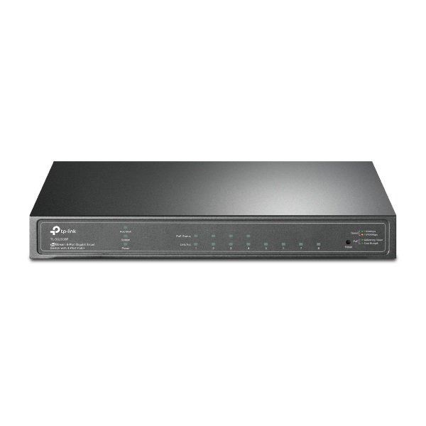 tp link switch smart poe tl sg2008p (4port 1gbps + 4port 1gbps at/af poe+; 62w)