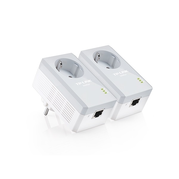 tp link powerline adapter kit tl pa4010p (100mbps (500mbps adatátvitel); 230v aljzat, 128 bit aes, qos, max 300m)