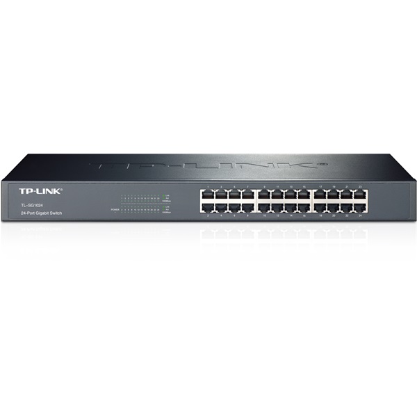 tp link switch tl sg1024 (24 port, 1000mbps; fém ház, rackbe szerelhető)