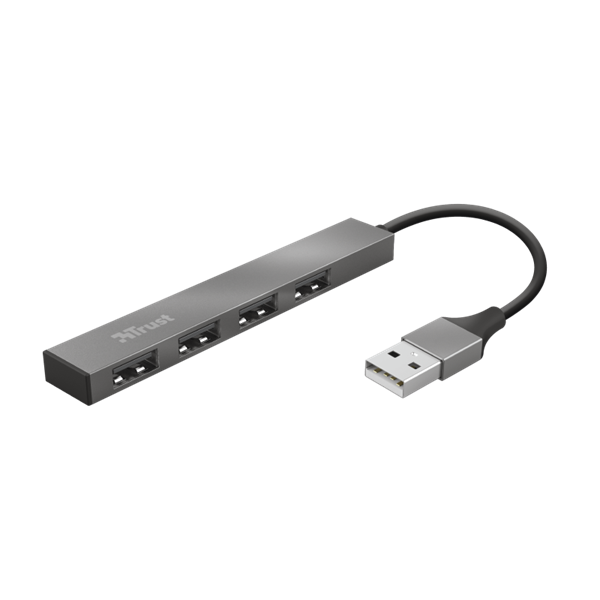 trust usb hub halyx mini (4port usb2.0; aluminium)