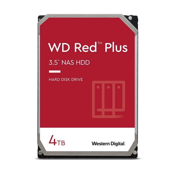 western digital belső hdd 3.5" 4tb wd40efpx (5400rpm, 256 mb puffer, sata3 red plus széria)