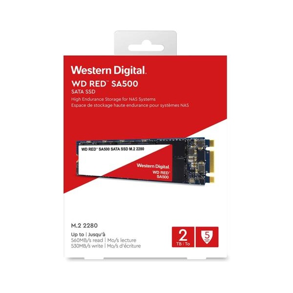 western digital ssd 2tb wds200t1r0b (red, m.2)