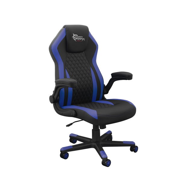white shark dervish gamer szék fekete/kék maximális terhelhetőség 150 kg