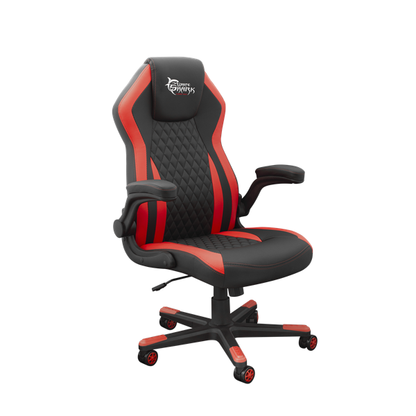 white shark dervish gamer szék fekete/piros