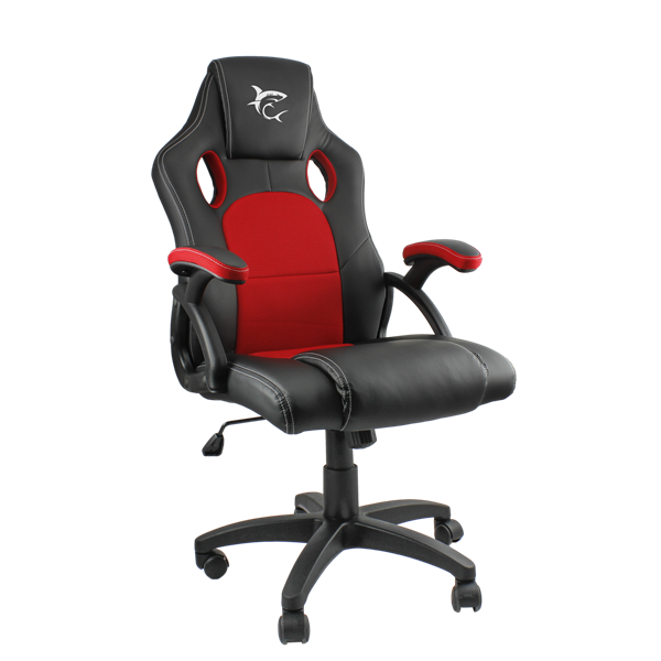 white shark kings throne gamer szék fekete/piros