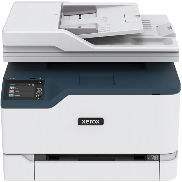 xerox színes lézer mfp c235, ny/m/s/f, a4, 22 l/p, duplex, 30000 ny/hó, 512mb, lan/usb/wifi, 600x600dpi, 250 lap adagoló