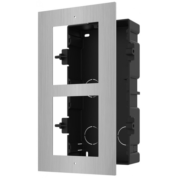 hikvision ip kaputelefon szerelőkeret ds kd acf2/s (2 modulos, süllyesztett)